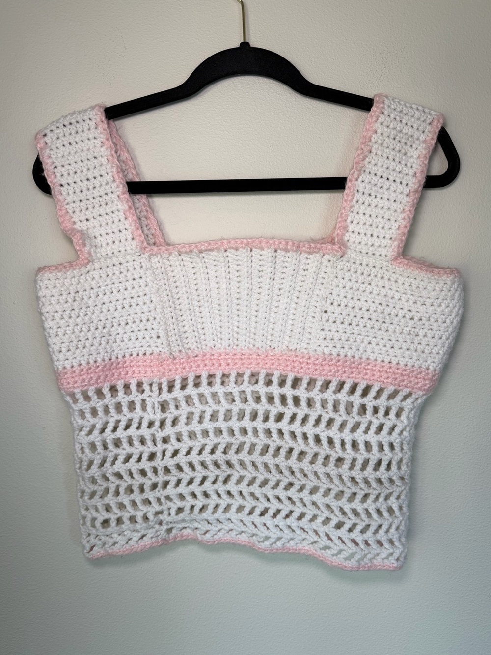 Handmade Crochet Cottagecore Fairy Coquette Knit Tank Top